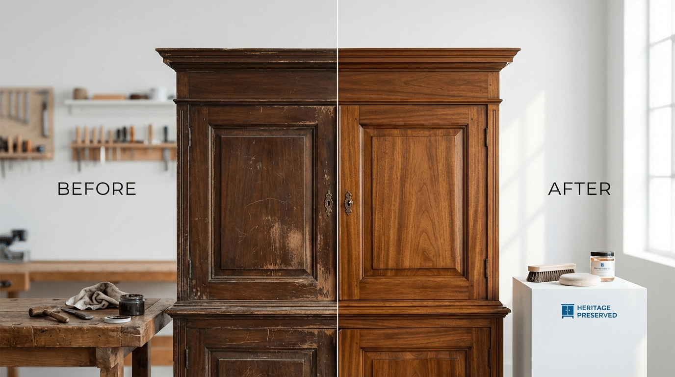 רסטורציה לרהיטים עתיקים - השוואה בין שיטות טיפול