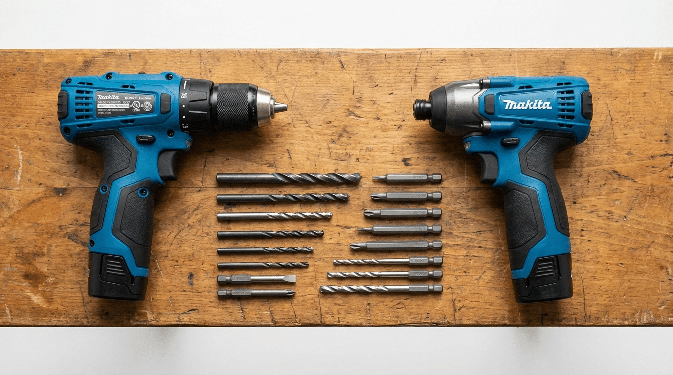 מקדחה מול מברגה - השוואה לנגרים מתחילים