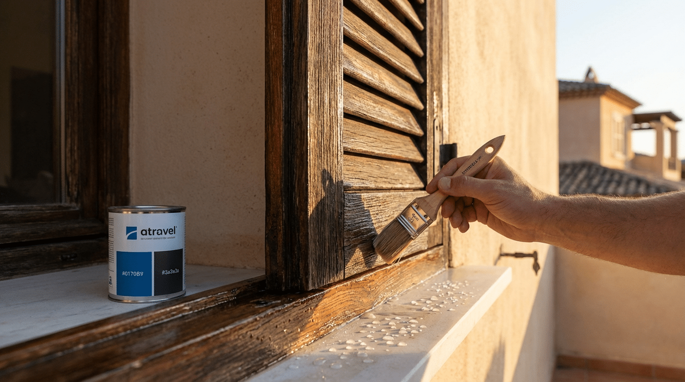 הגנה על תריסי עץ מפני מזג אוויר