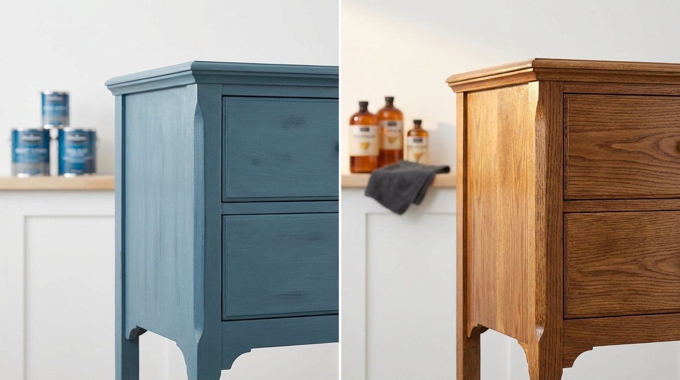 בחירת צבע וגימור לשידה ישנה