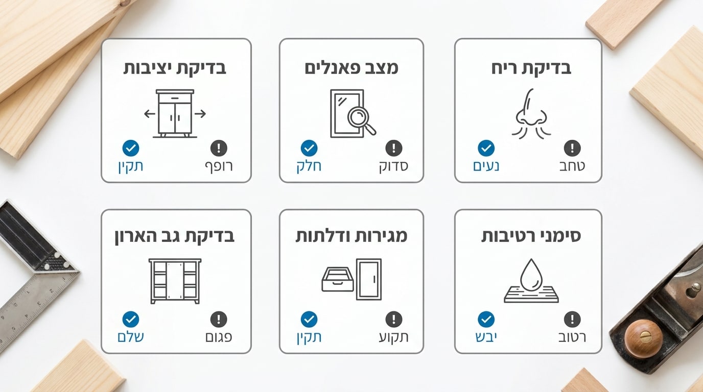 בדיקת ארון ישן לפני חידוש - נוסטלגיה