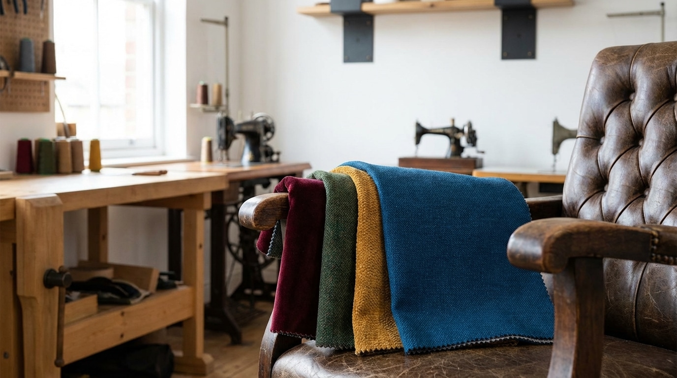 בחירת בד לריפוד כורסא וינטג'