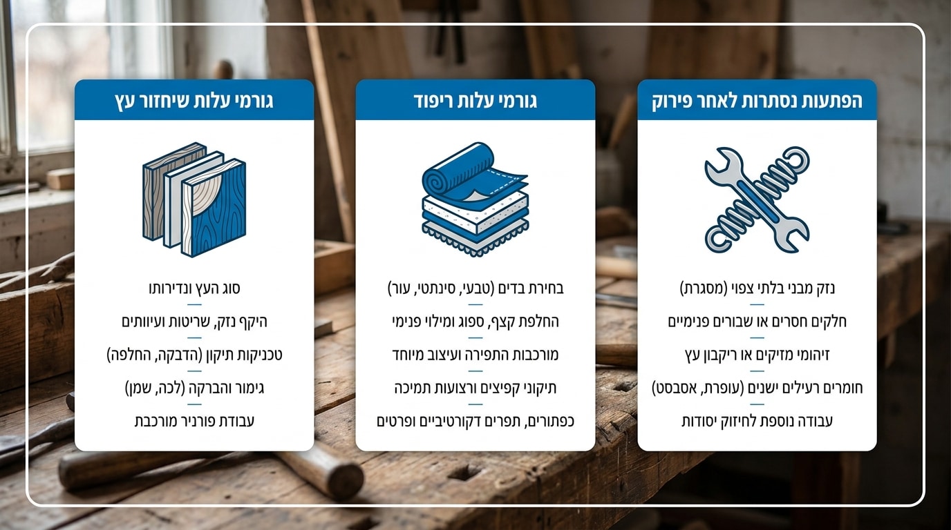 כמה עולה חידוש רהיטים לפני ואחרי